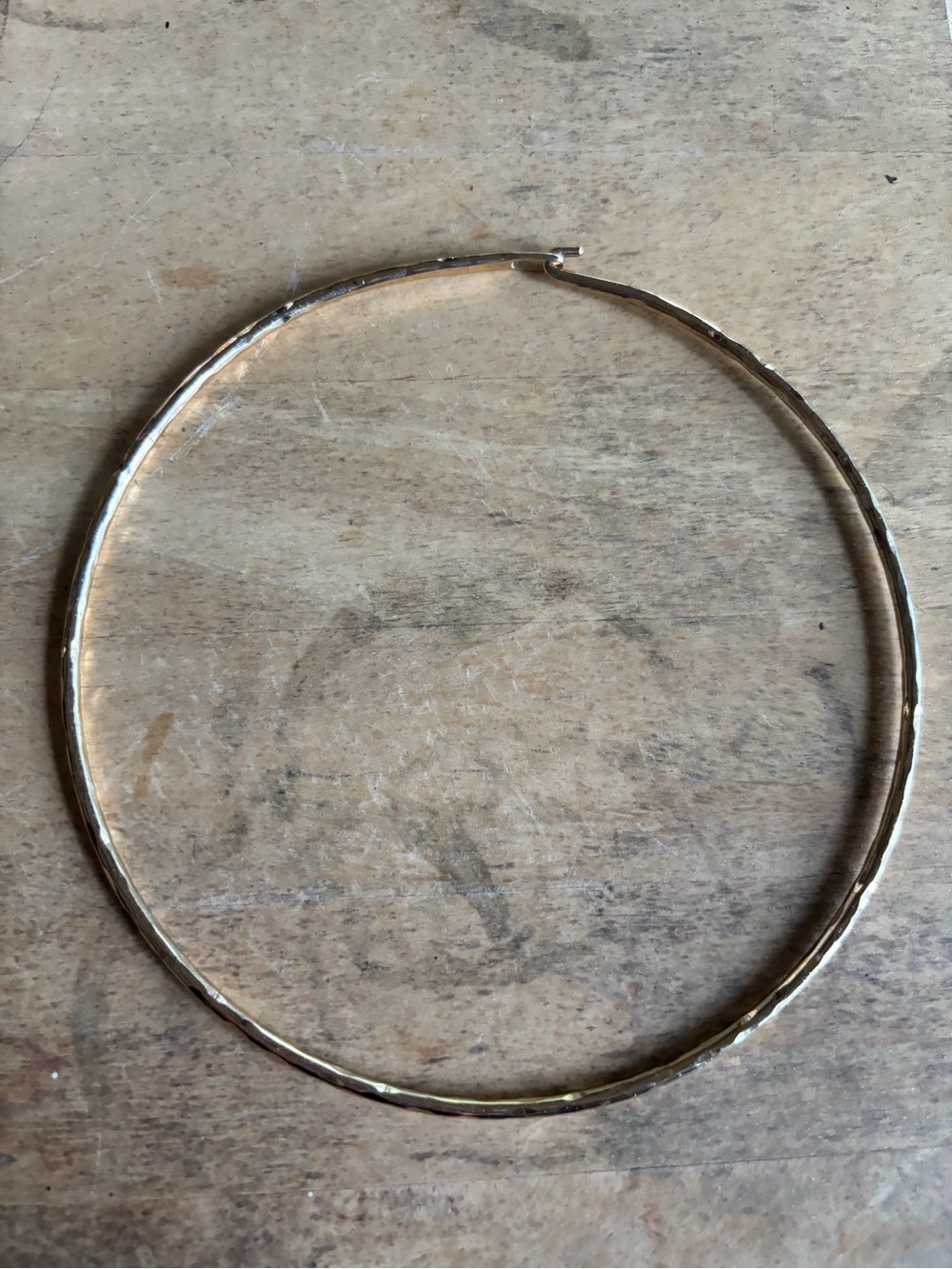 RLM SOHO Gold Textured Hoop Necklace - ‼️NFS‼️